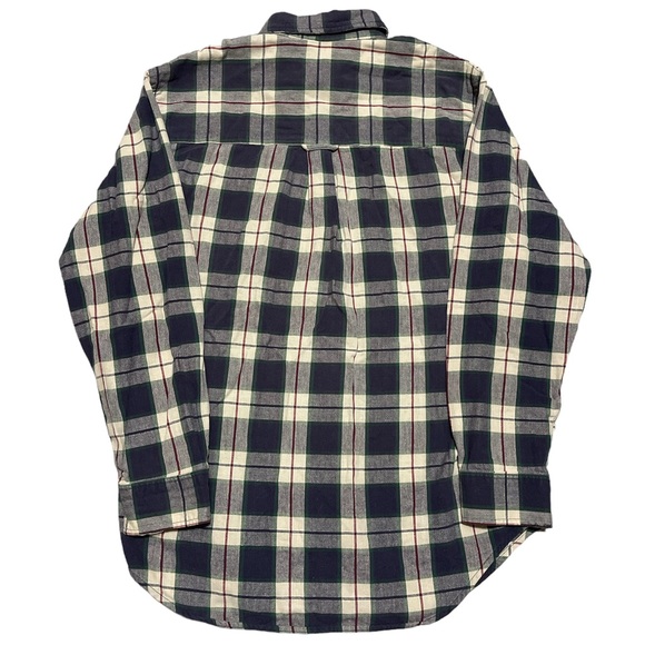 Round Tree & Yorke Flannel Plaid Long Sleeve Shirt Large - Picture 2 of 4